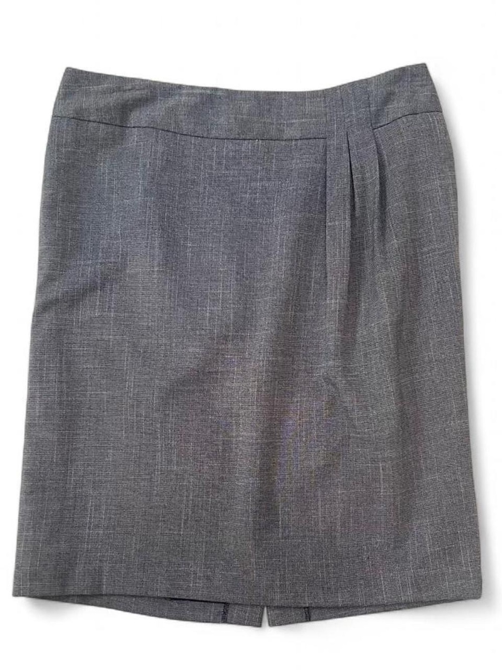 Worthington Gray Pleated Pencil Skirt
